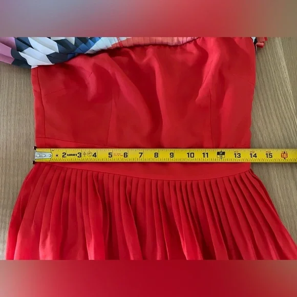 Kate Spade|Colorful boho strapless pleated dress, size 6•••Artsy, bold style🫶🏻 - Picture 15 of 16